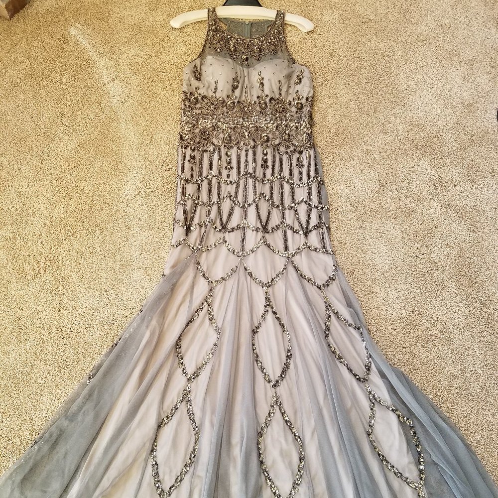 Sequin Formal Full Length Evening Dress (Sz 10)